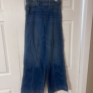 SPANX Medium Blue Wide-Leg Jeans